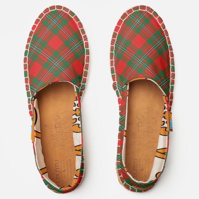Scottish Clan Gregor MacGregor Tartan Plaid Espadrilles (Front)
