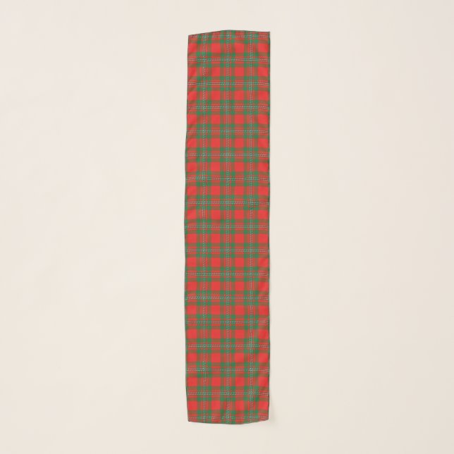 Scottish Clan Gregor MacGregor Tartan Plaid Scarf (Front)