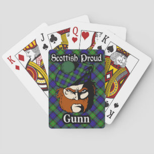Scottish Clan Gunn Tartan Deck Poker Cards