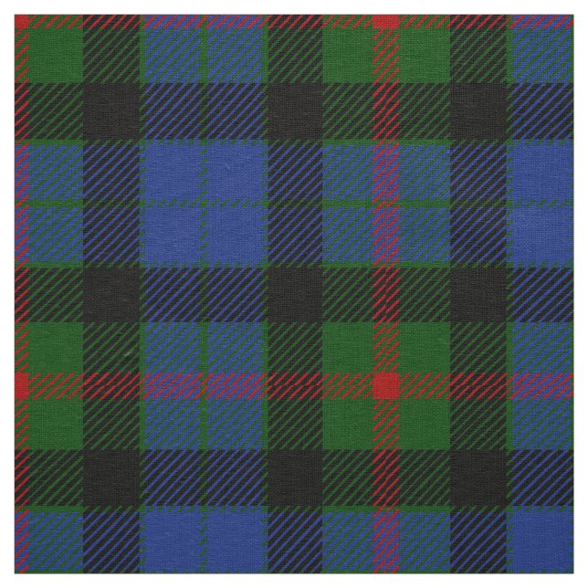 Scottish Clan Gunn Tartan Plaid Fabric (Swatch)
