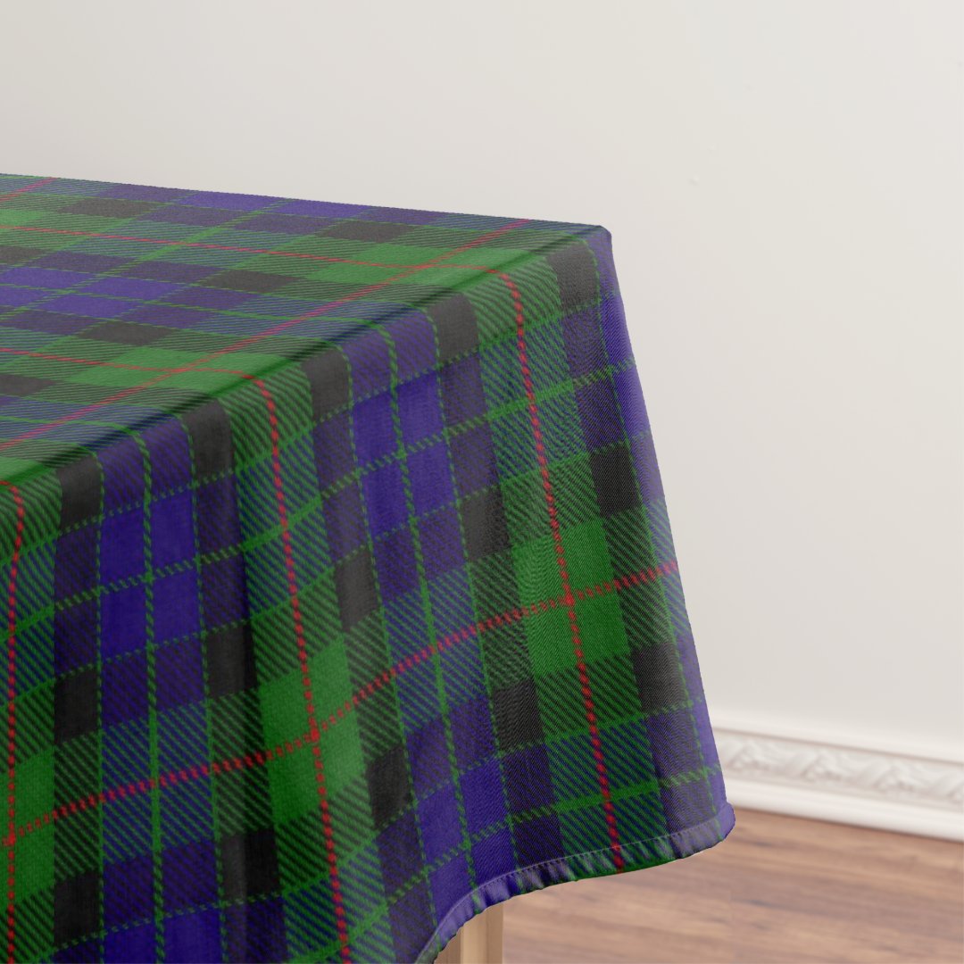 Gunn Ancient Tartan Crest Tablecloth