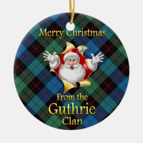 Scottish Clan Guthrie Christmas Ornament