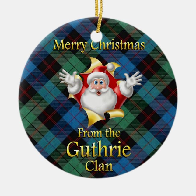 Scottish Clan Guthrie Christmas Ornament (Front)
