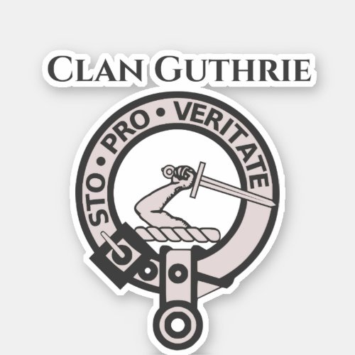 Scottish Clan Guthrie Crest Badge Sticker