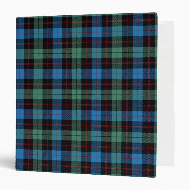 Scottish Clan Guthrie Tartan Plaid 3 Ring Binder (Front/Inside)