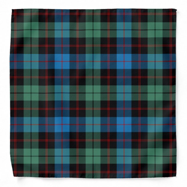 Scottish Clan Guthrie Tartan Plaid Bandana (Front)