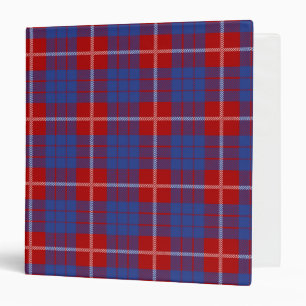 Scottish Clan Hamilton Tartan Plaid 3 Ring Binder