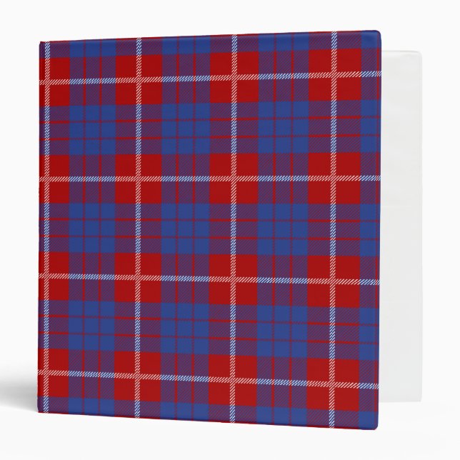 Scottish Clan Hamilton Tartan Plaid 3 Ring Binder (Front/Inside)