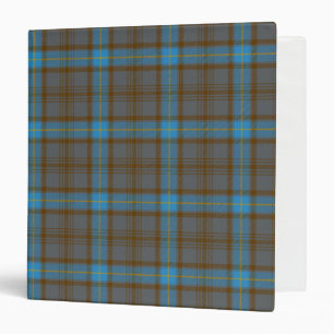 Scottish Clan Hannah Tartan Plaid 3 Ring Binder