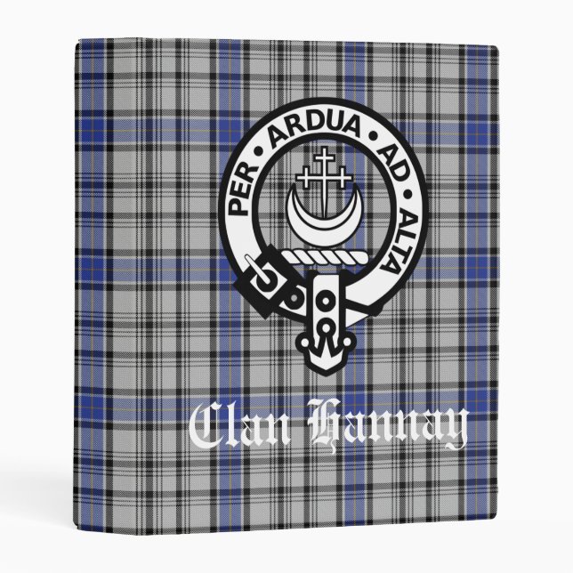 Scottish Clan Hannay Custom Mini Binder (Front/Spine)
