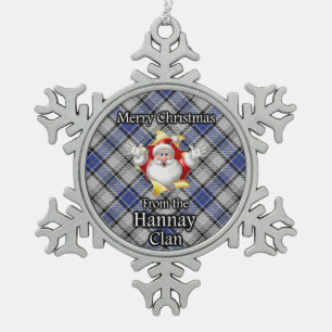 Scottish Clan Hannay Tartan Christmas Ornament