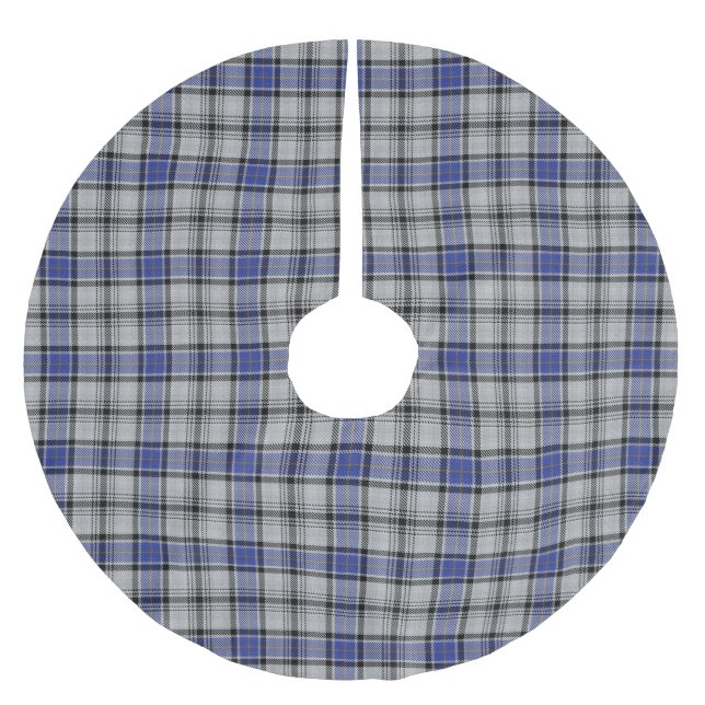 Scottish Clan Hannay Tartan Christmas Tree Skirt (Front)