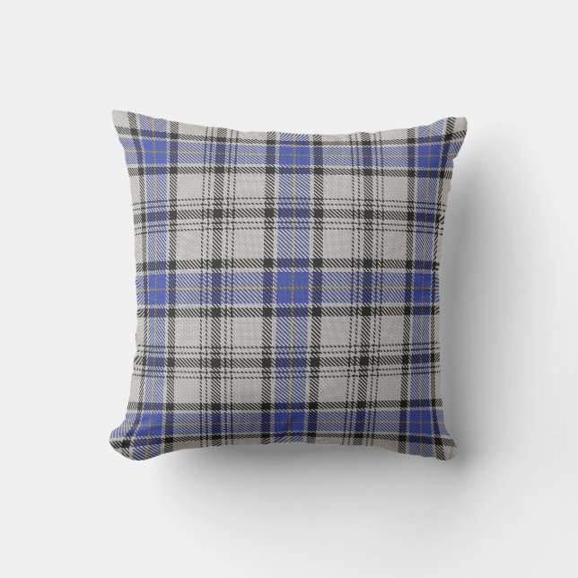 Scottish Clan Hannay Tartan Throw Pillow (Front)