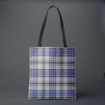 Scottish Clan Hannay White Blue Tartan Plaid Tote Bag<br><div class="desc">Show your Scottish family pride with this awesome Clan Hannay Tartan Plaid design.</div>