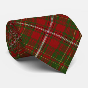 Scottish Clan Hay Letter H Monogram Tartan Neck Tie