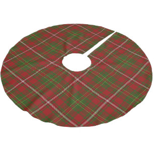 Scottish Clan Hay Red Green Tartan Brushed Polyester Tree Skirt