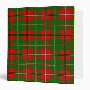 Scottish Clan Hay Tartan Plaid 3 Ring Binder