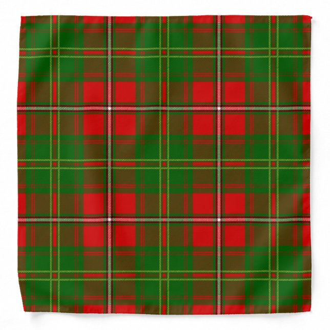 Scottish Clan Hay Tartan Plaid Bandana (Front)