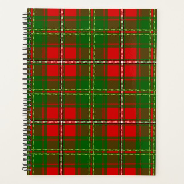 Scottish Clan Hay Tartan Plaid Planner (Front)