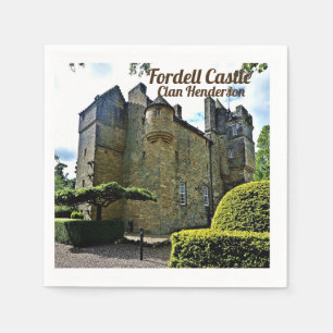 Scottish Clan Henderson Fordell Castle Napkins