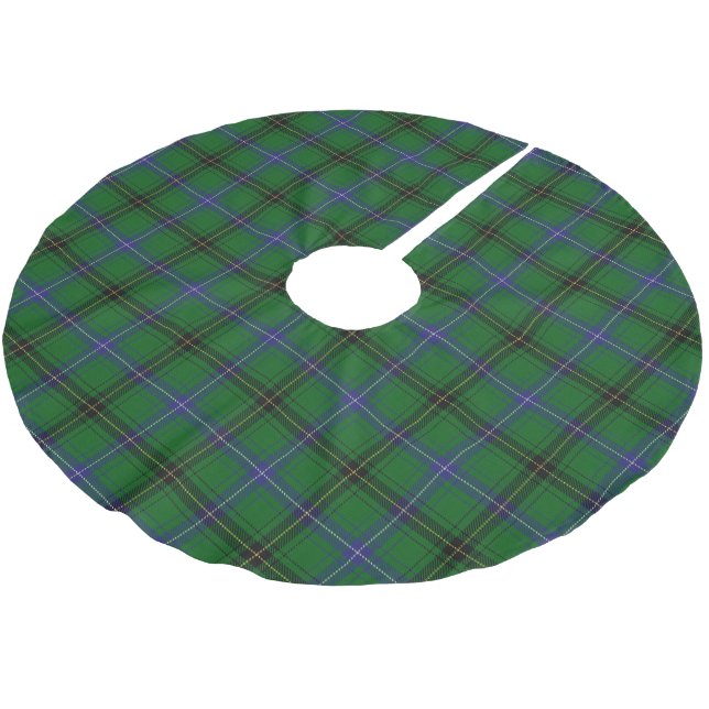 Scottish Clan Henderson Tartan Brushed Polyester Tree Skirt (Angled)