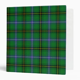 Scottish Clan Henderson Tartan Plaid 3 Ring Binder