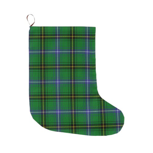 Scottish Clan Henderson Tartan Plaid Large Christmas Stocking