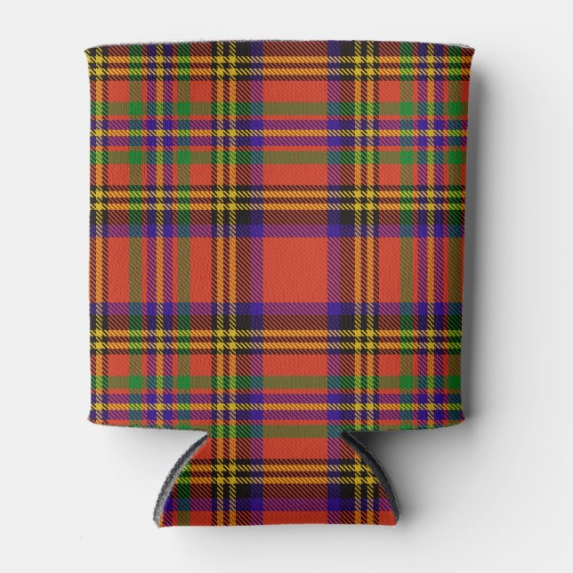 Scottish Clan Hepburn Tartan Plaid Can Cooler (Front)