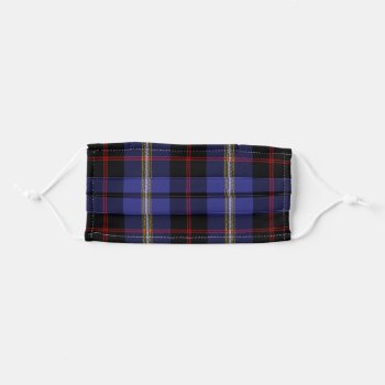 Scottish Clan Hill Tartan Plaid Adult Cloth Face Mask by thecelticflame at Zazzle