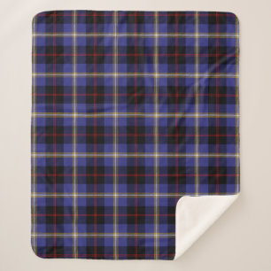 Scottish Clan Hill Tartan Plaid Sherpa Blanket