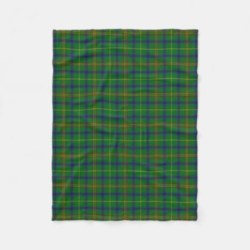 Scottish Clan Holmes Tartan Plaid Fleece Blanket