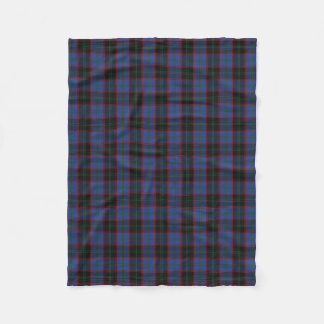 Scottish Clan Home Classic Tartan Fleece Blanket (Front)