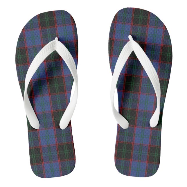 Scottish Clan Home Tartan Flip Flops (Footbed)