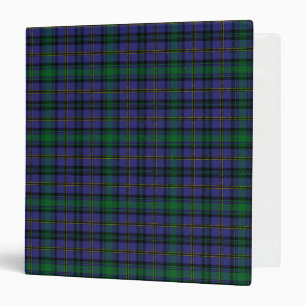 Scottish Clan Hope-Vere Tartan Plaid 3 Ring Binder