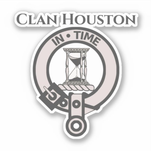 Scottish Clan Houston Crest Badge Sticker