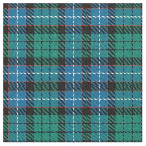 Scottish Clan Hunter Ancient Tartan Plaid Fabric