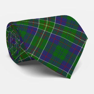 Scottish Clan Hunter Letter H Monogram Tartan Neck Tie