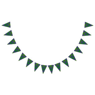 Scottish Clan Hunter Tartan Bunting Flags