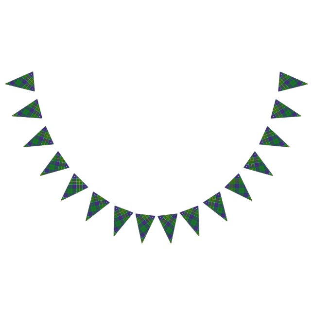 Scottish Clan Hunter Tartan Bunting Flags (All)