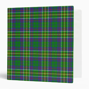 Scottish Clan Hunter Tartan Plaid 3 Ring Binder