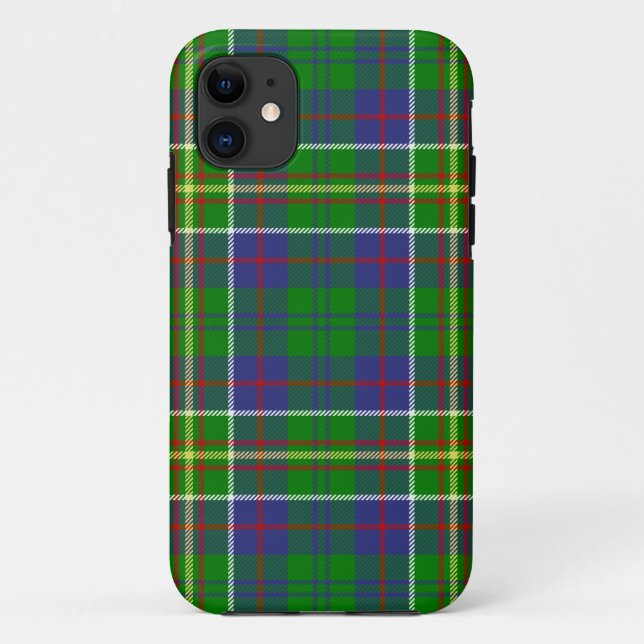 Scottish Clan Hunter Tartan Plaid Case-Mate iPhone Case (Back)