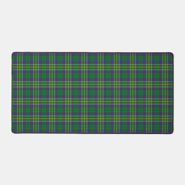 Scottish Clan Hunter Tartan Plaid Desk Mat (Front)