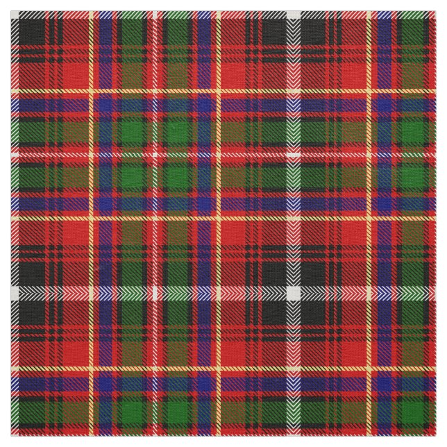 Scottish Clan Innes Tartan Plaid Fabric (Swatch)