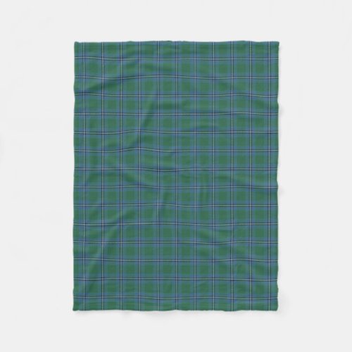 Scottish Clan Irvine Irwin Classic Tartan Fleece Blanket