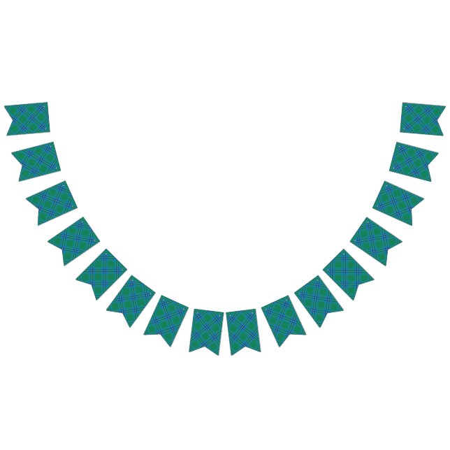 Scottish Clan Irvine Irwin Tartan Bunting Flags (All)