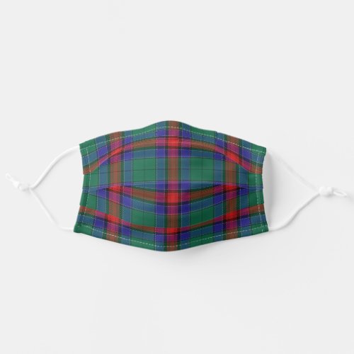 Scottish Clan Jardine Tartan Plaid Adult Cloth Face Mask