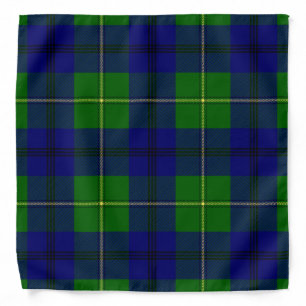 Scottish Clan Johnston Tartan Plaid Bandana