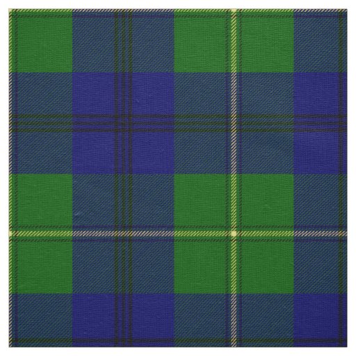 Scottish Clan Johnston Tartan Plaid Fabric