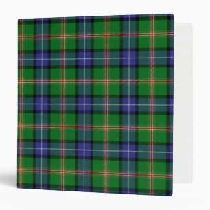 Scottish Clan Jones Tartan Plaid 3 Ring Binder