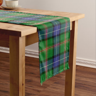 Scottish Clan Jones Tartan Plaid Long Table Runner